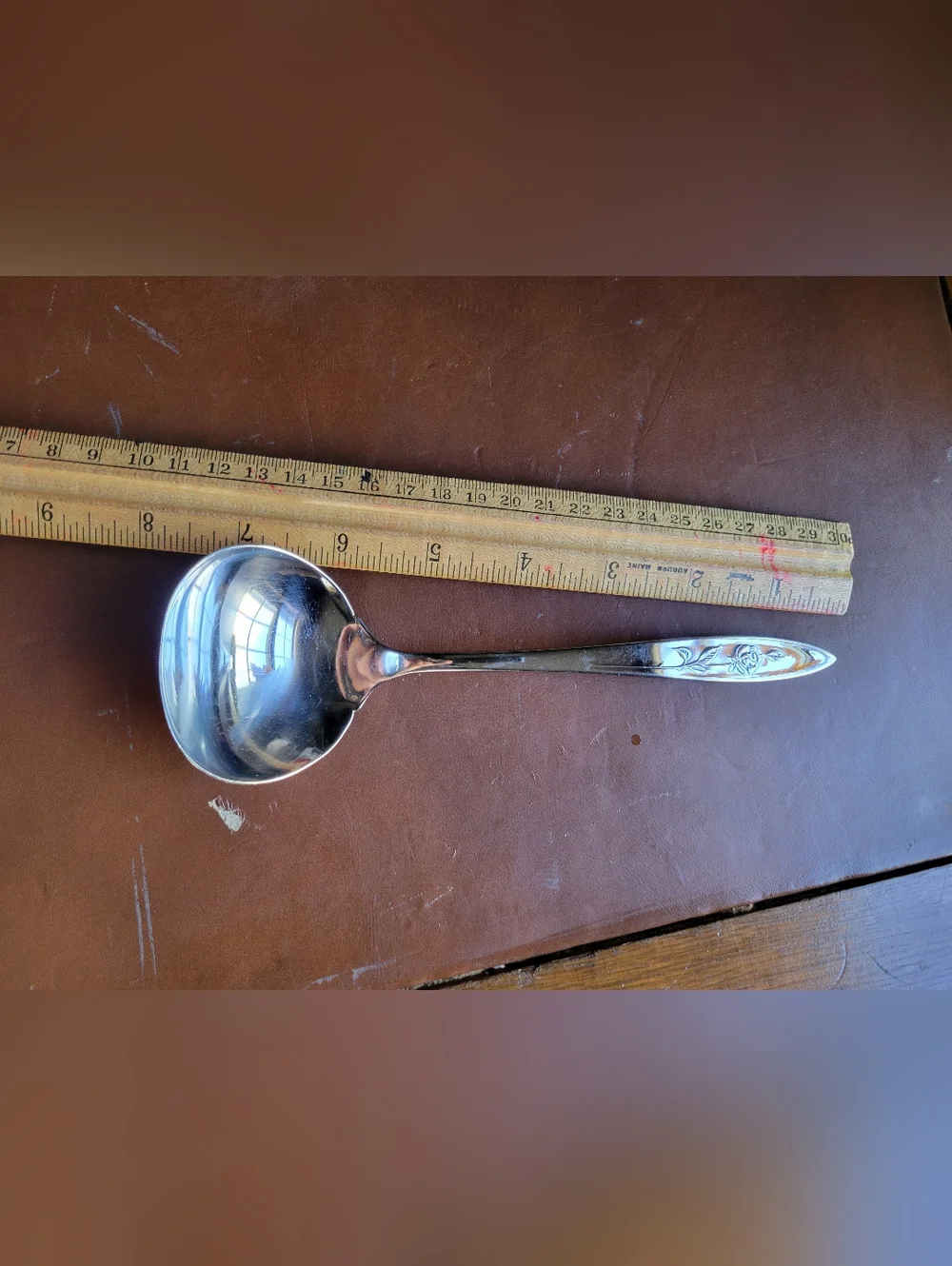Oneida My Rose Stainless Flatware Gravy Ladle